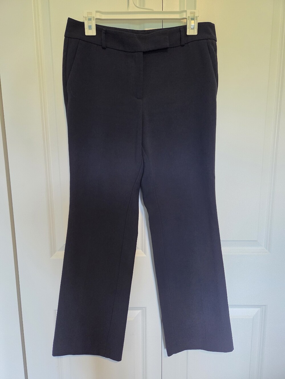 Ann Taylor Petite Straight-Leg Pants in Dark Navy